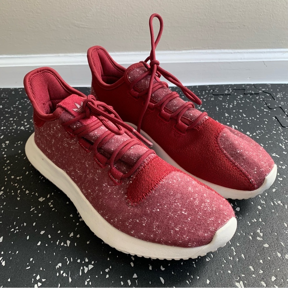 Adidas Tubular Shadow Burgundy Mens 7.5